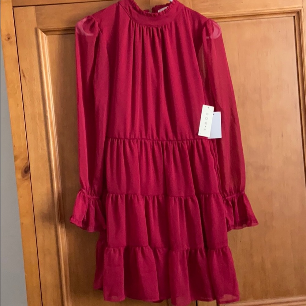 Row A red dress